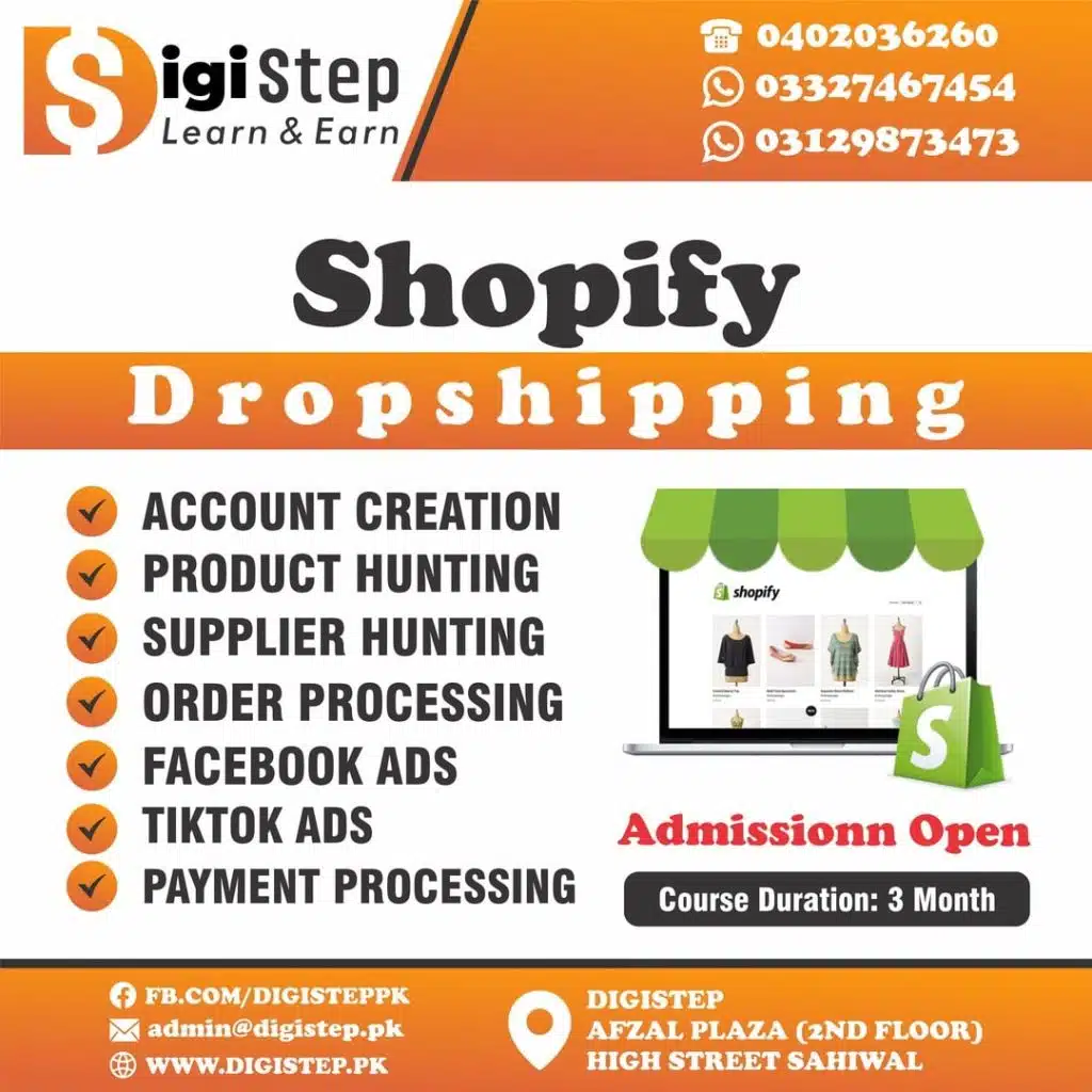 Shopify Dropshipping Earning Course